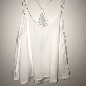 Forever 21 racer back white tank top